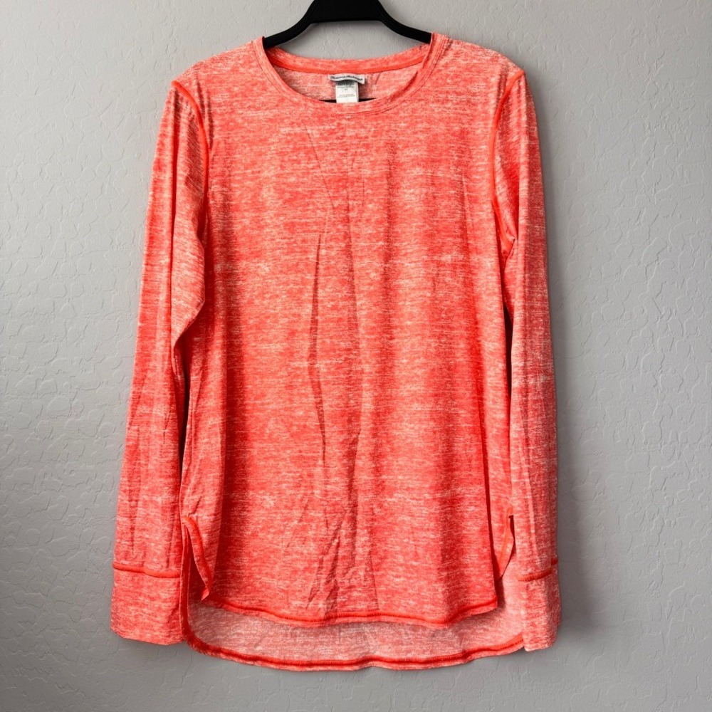 Tommy Bahama XL UPF 50 Relaxed Rash Guard Top Coral Long Sleeve TSW90716C